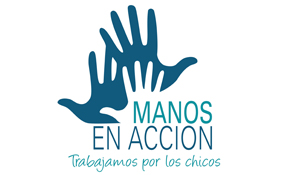 Logo de manos en accion - Organizacion sin fines de lucro